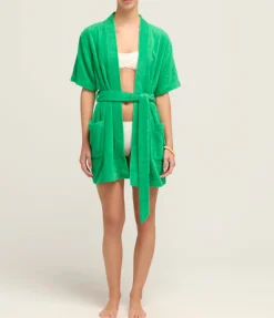Abito Towelling Robe In Verde