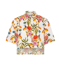 Alani Cotton Shirt In Vila Floral