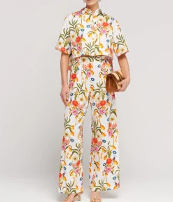 Alani Cotton Shirt In Vila Floral