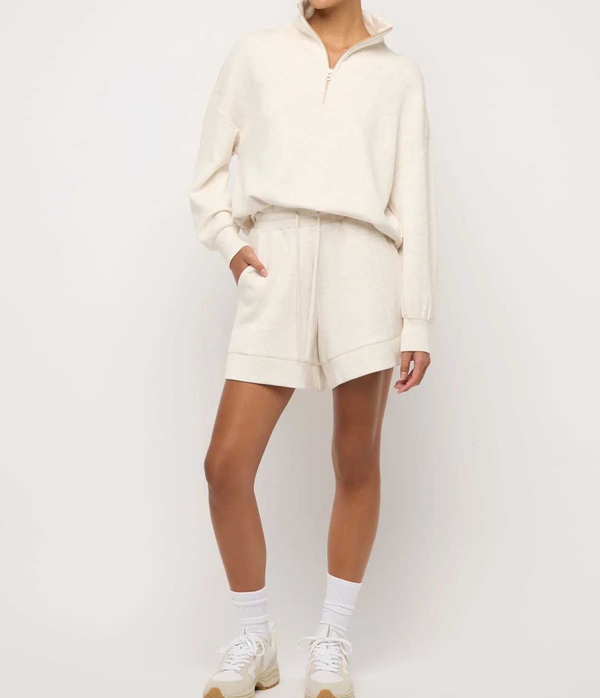 Alder Short In Ivory Marl