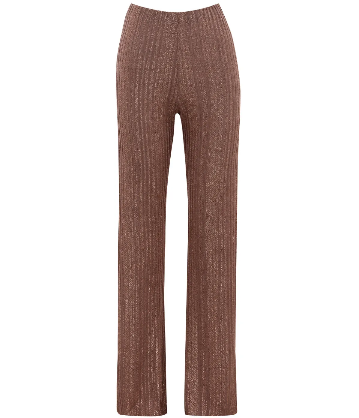 A-Line Knit Pant In Metallic Toffee