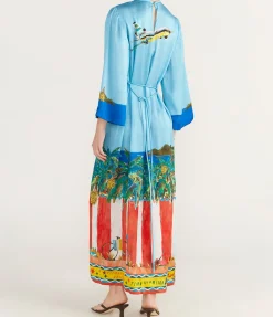 All Aboard Midi Dress In Multi