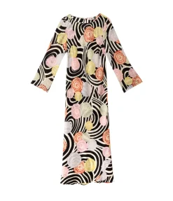 Alondra Long Sleeve Dress In Whirlpool Floral