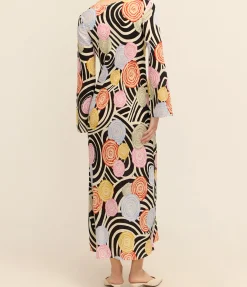 Alondra Long Sleeve Dress In Whirlpool Floral