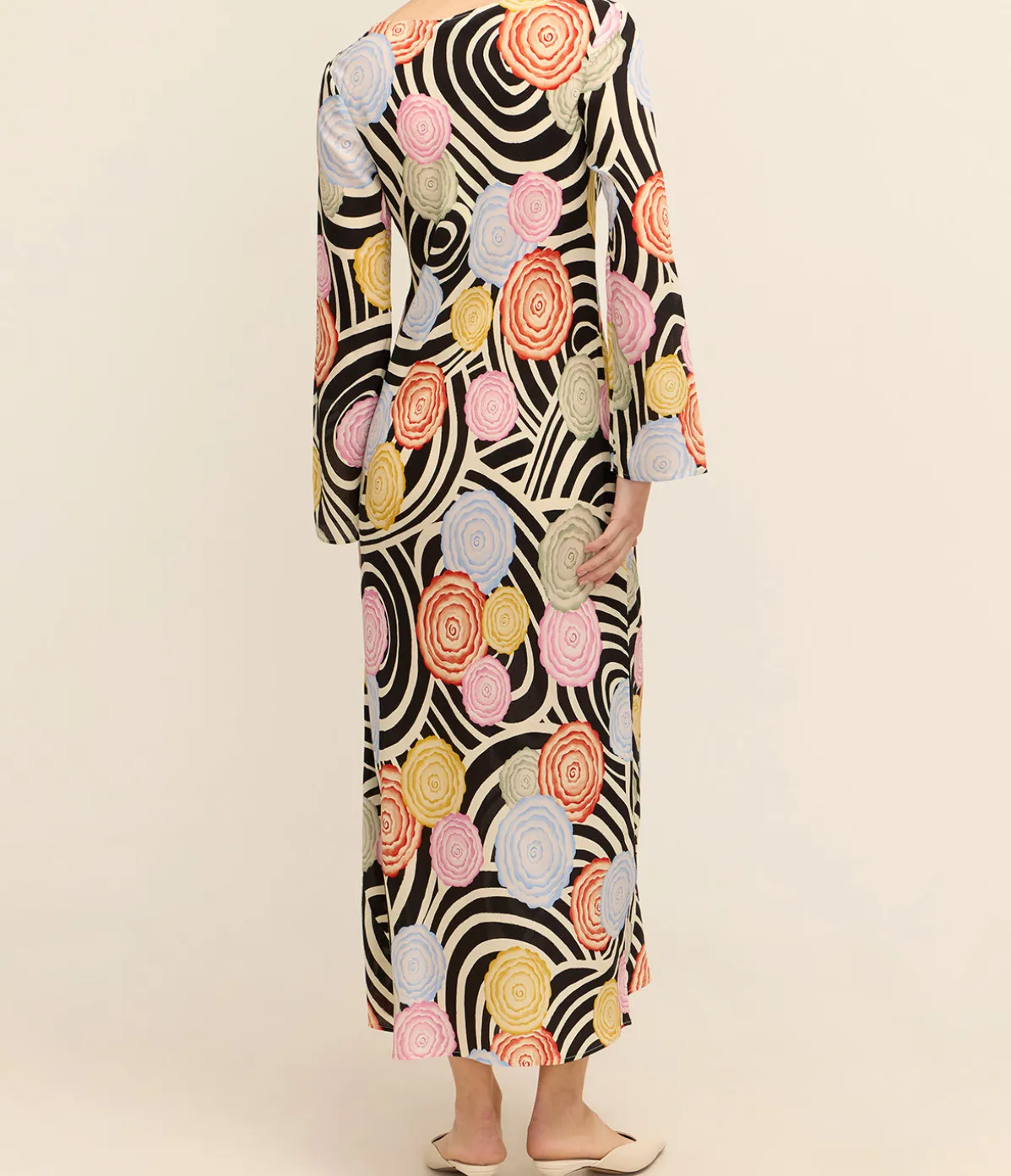 Alondra Long Sleeve Dress In Whirlpool Floral
