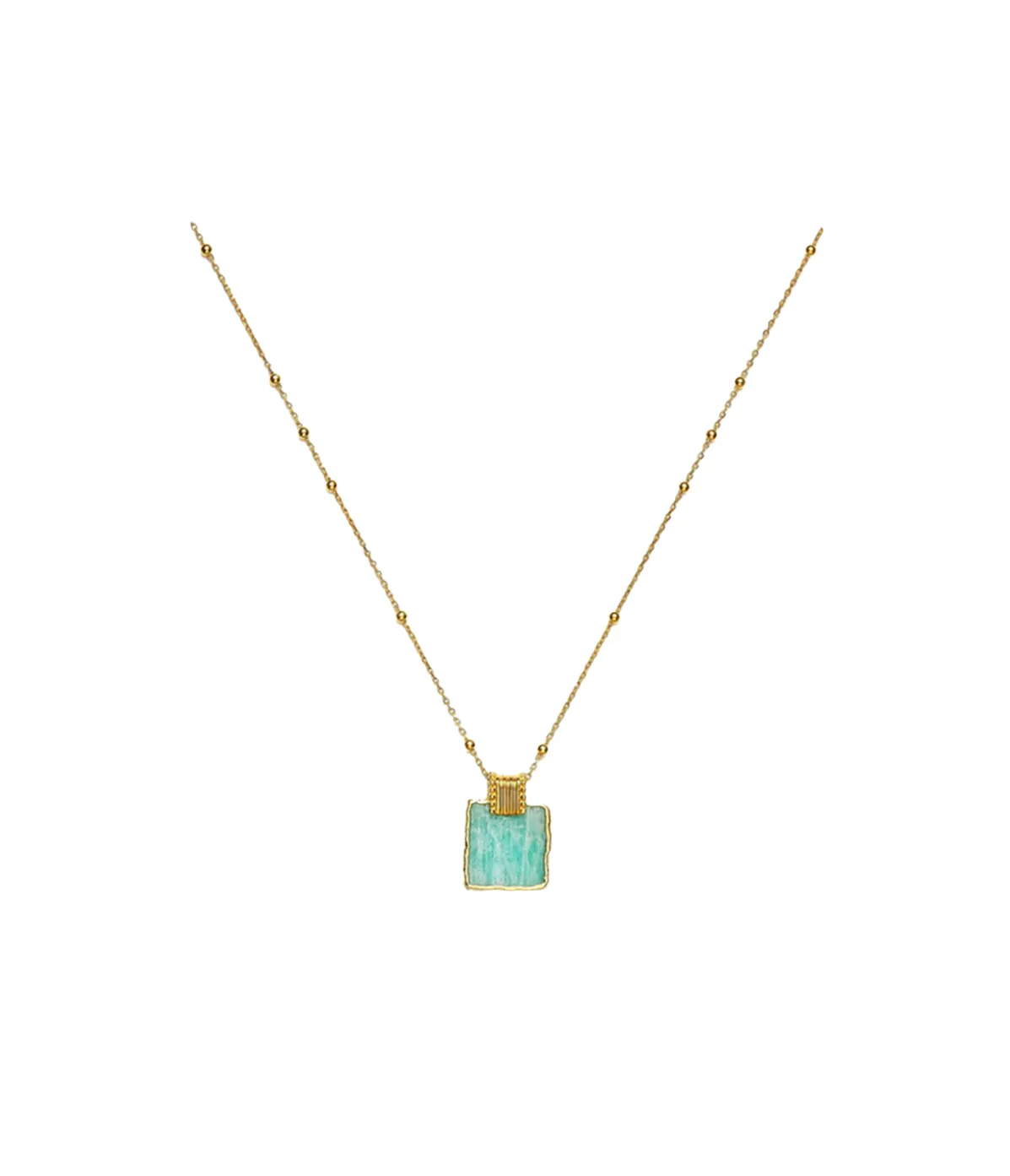 Amazonite Lena Necklace In Gold