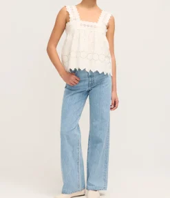 Amelia Top In Vintage White