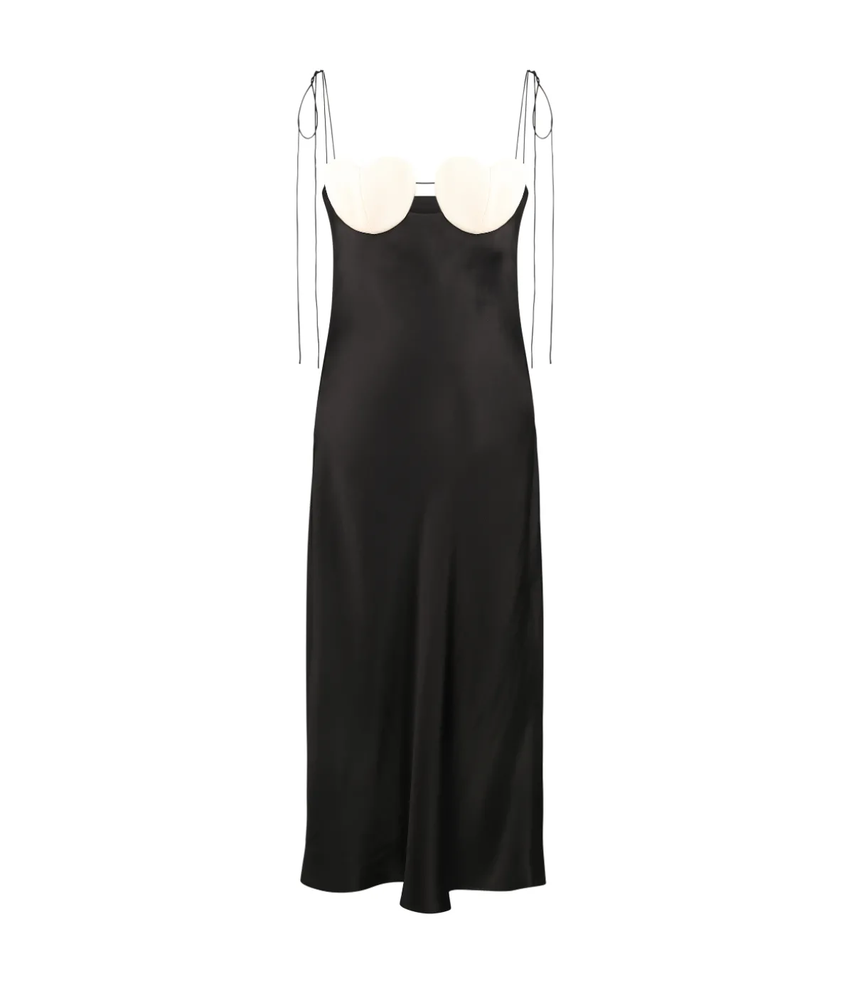 Amur Midi Dress In Black And White