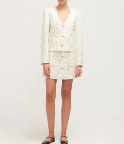 Annita Jacket In Cream Tweed