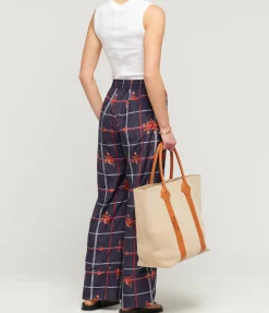 Anya Wide Leg Pant In Ink Floral