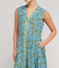 Arya Sleeveless Maxi Dress In Elm Sky