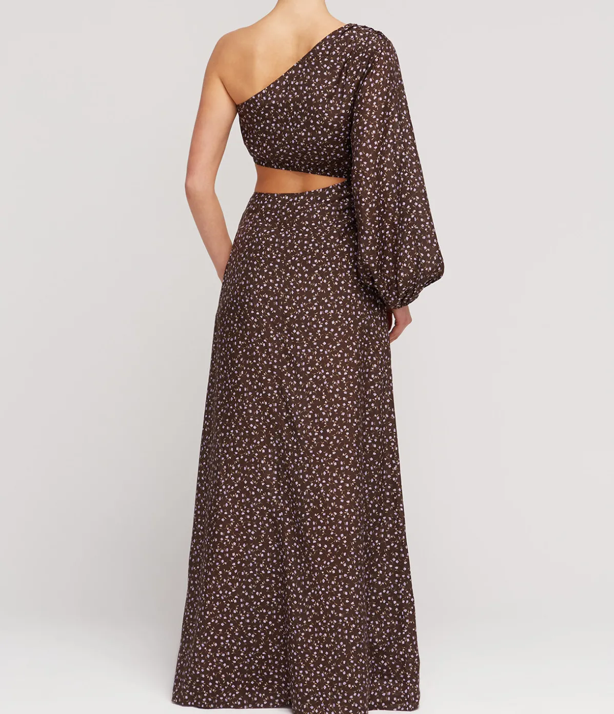Asymmetric Maxi Dress In Everlasting