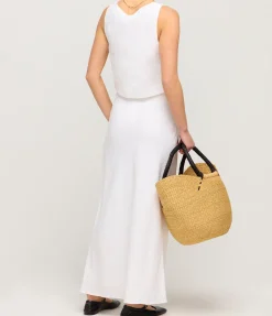 Aurora Linen Skirt In Ivory