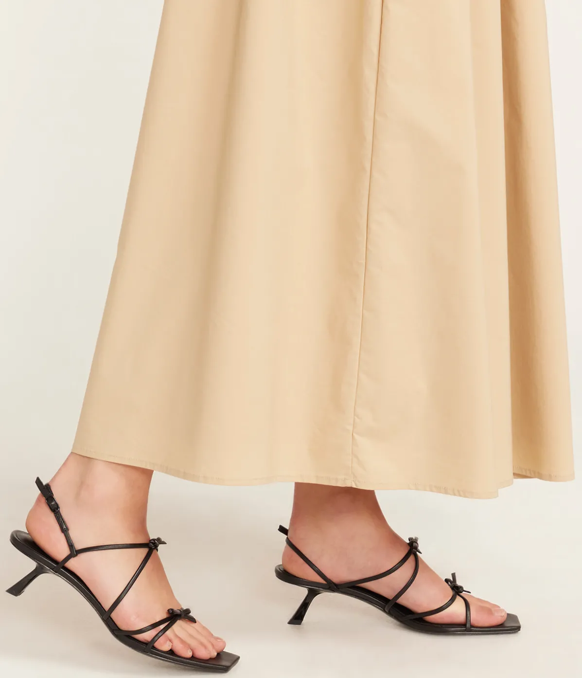 Ballet Strappy Mule In Black