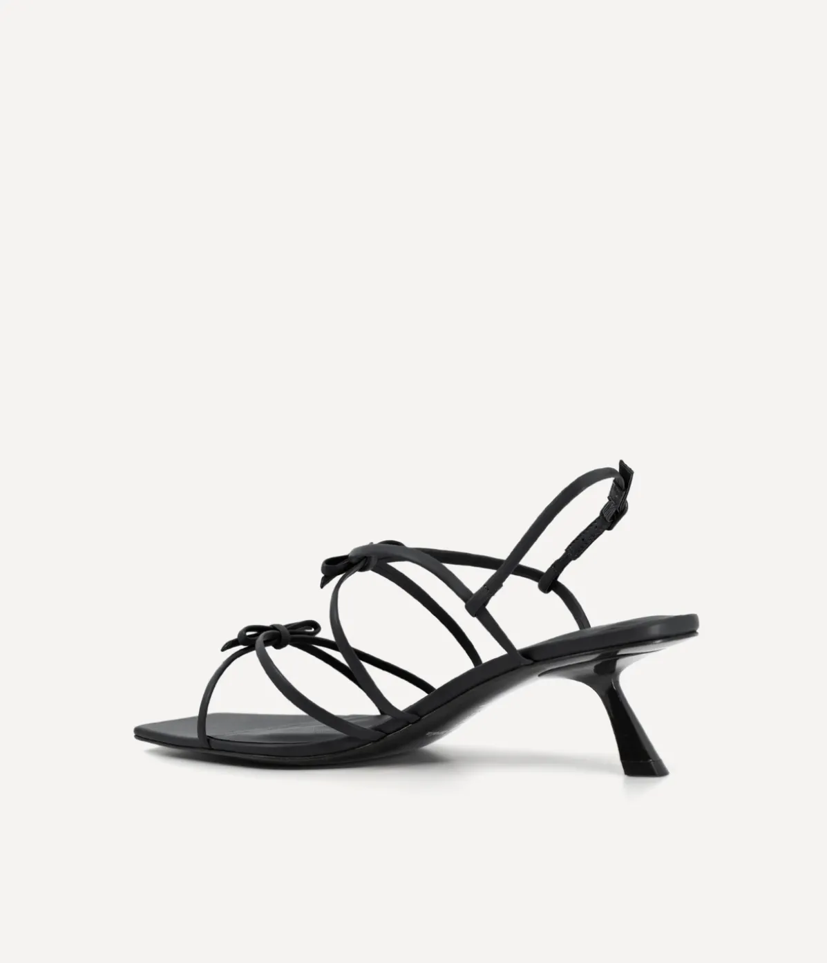 Ballet Strappy Mule In Black