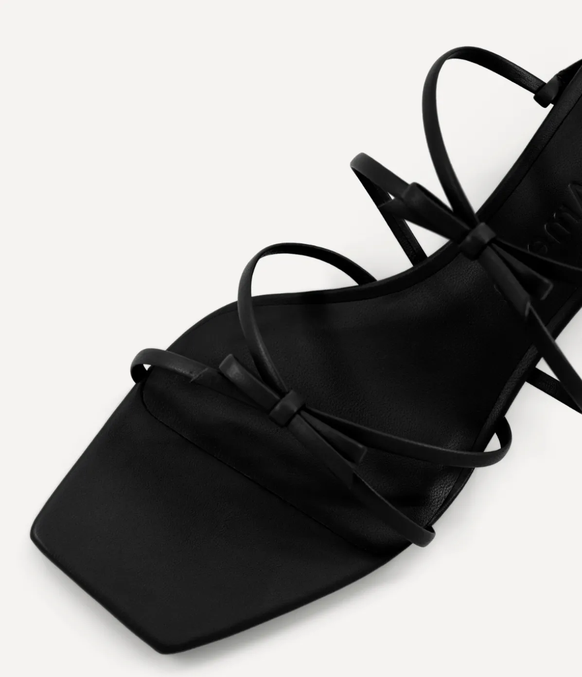 Ballet Strappy Mule In Black