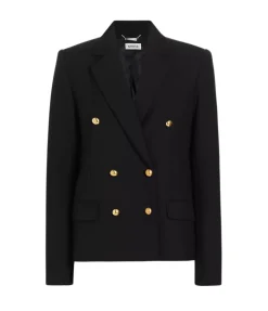 Becky Double Breasted Blazer In Black