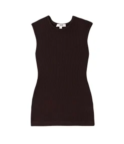 Binx Tank In Burgundy Brown