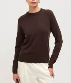 Boston Cashmere Blend Knit In Mole