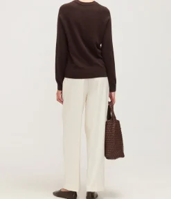 Boston Cashmere Blend Knit In Mole