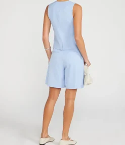 Brett Vest In Periwinkle