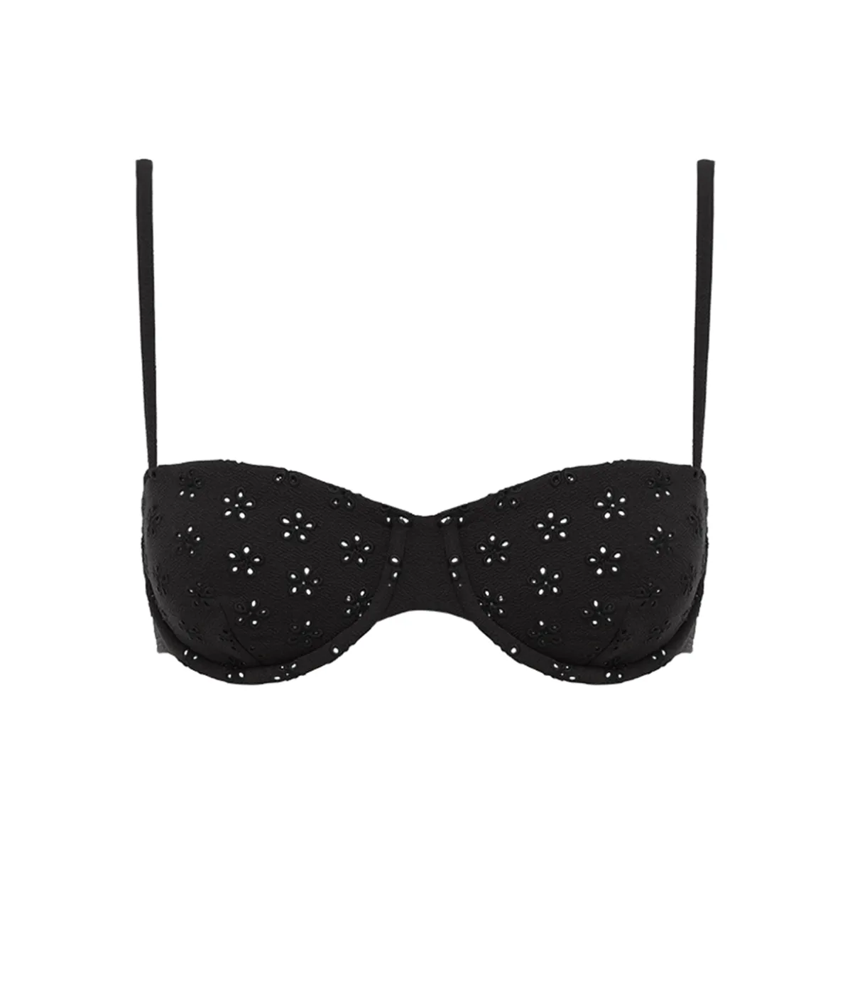 Broderie Balconette In Noir