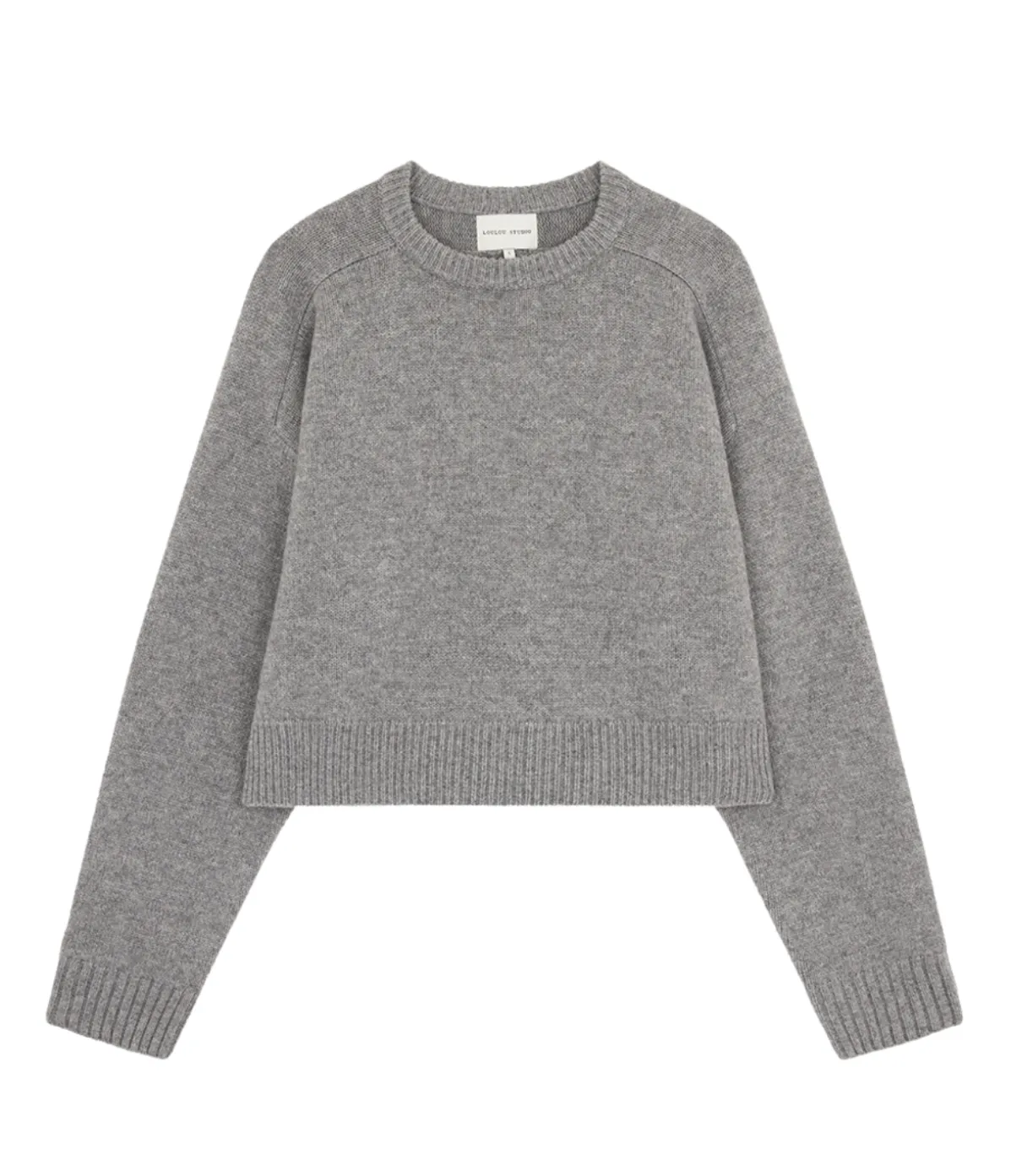 Bruzzi Cashmere Sweater In Grey Melange