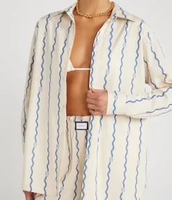 Buoy Shirt In Bespoke Wave Coupe