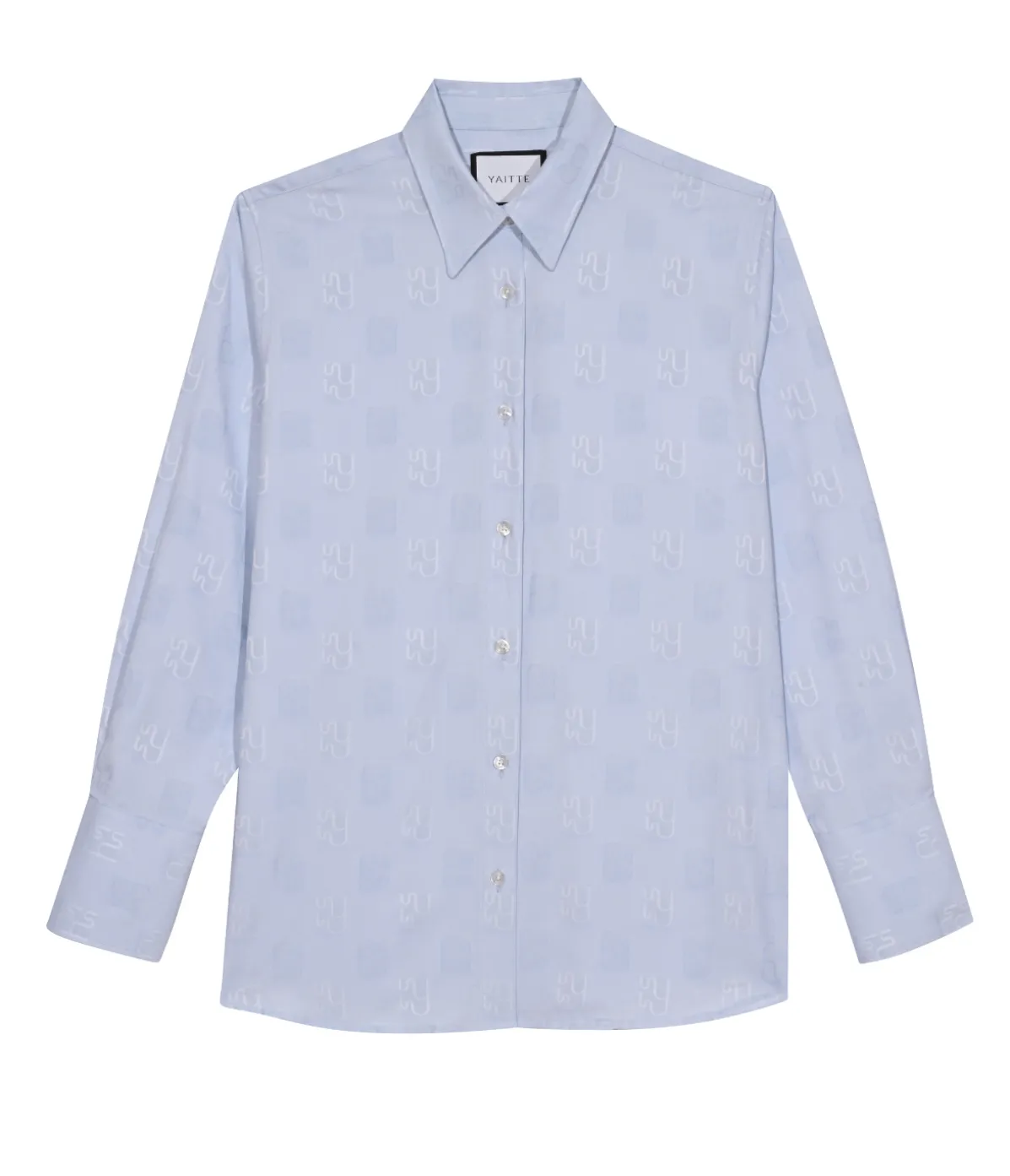 Buoy Shirt In Jacquard Blue