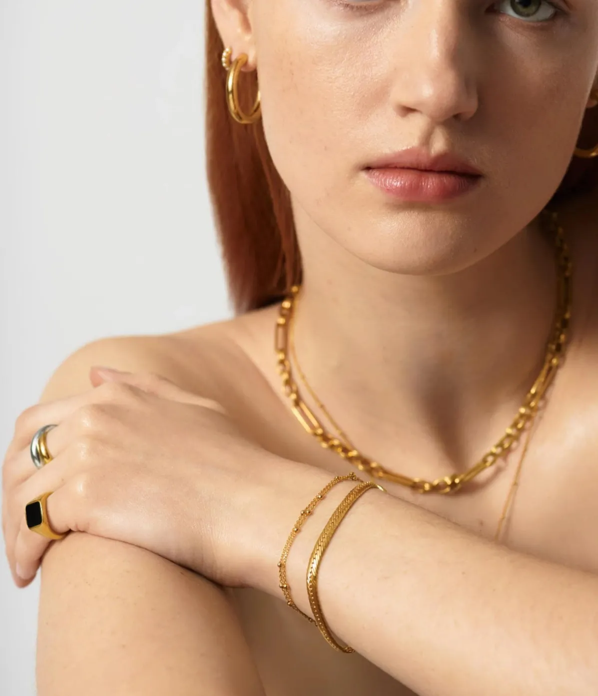 Camail Chain Bracelet In Gold