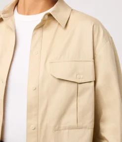 Cameron Cotton Shirt In Sand