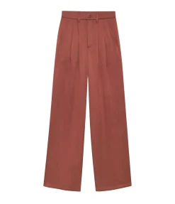 Carrie Silk Pant In Terracotta