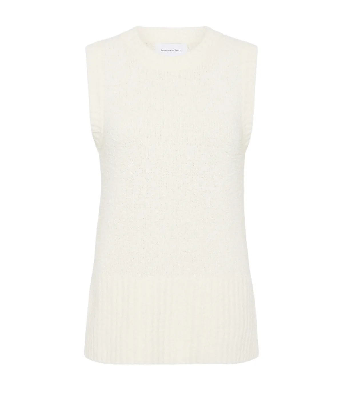 Celeste Cashmere Blend Tank In Off White