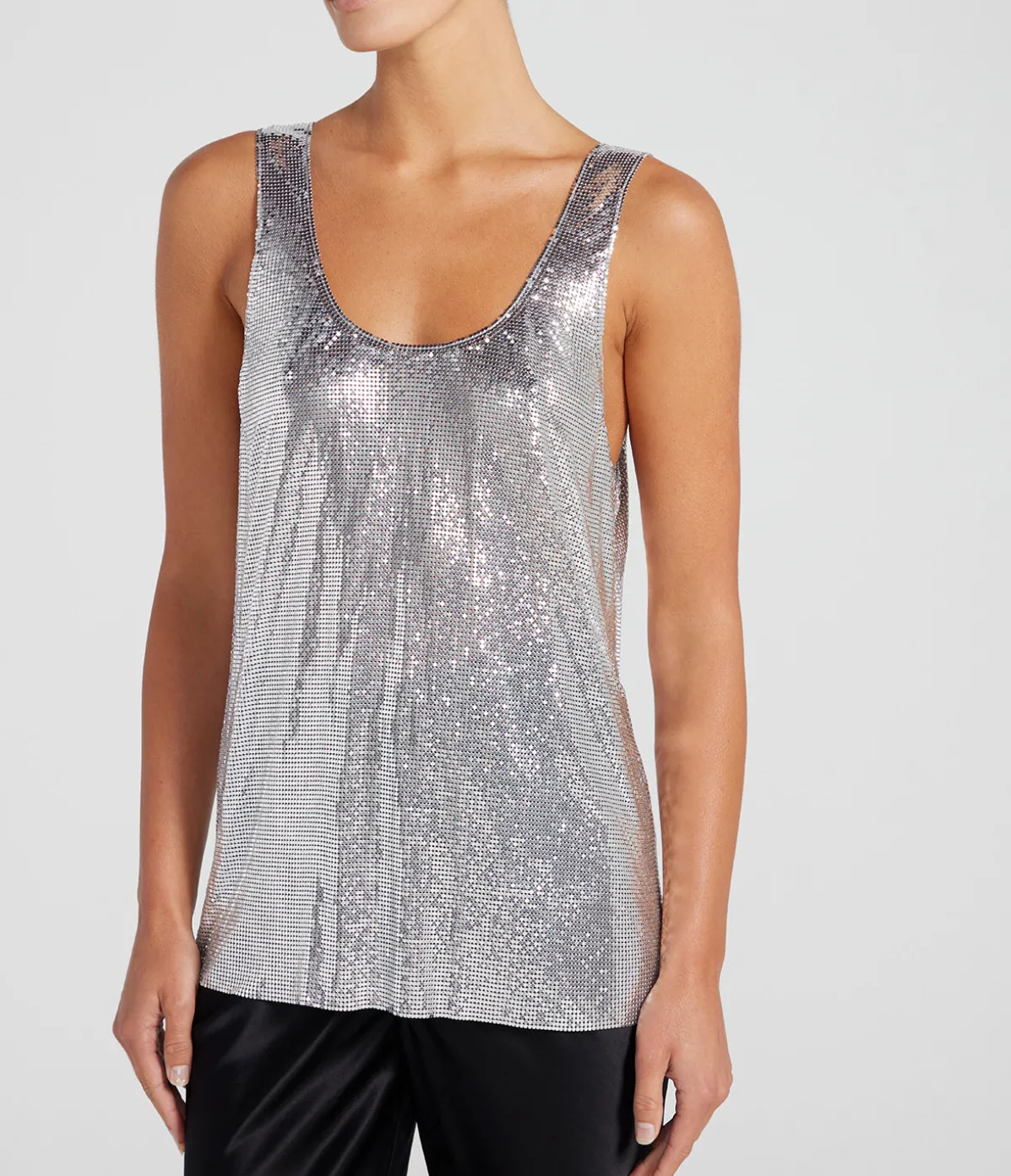 Chainmail Tank In Silver
