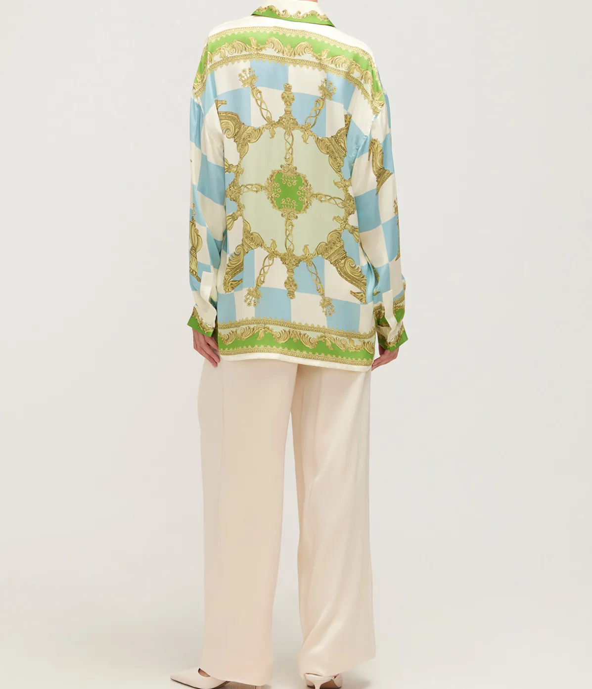 Checkmate Silk Shirt In Mulit