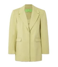 Clarens Twill Blazer In Pale Olive
