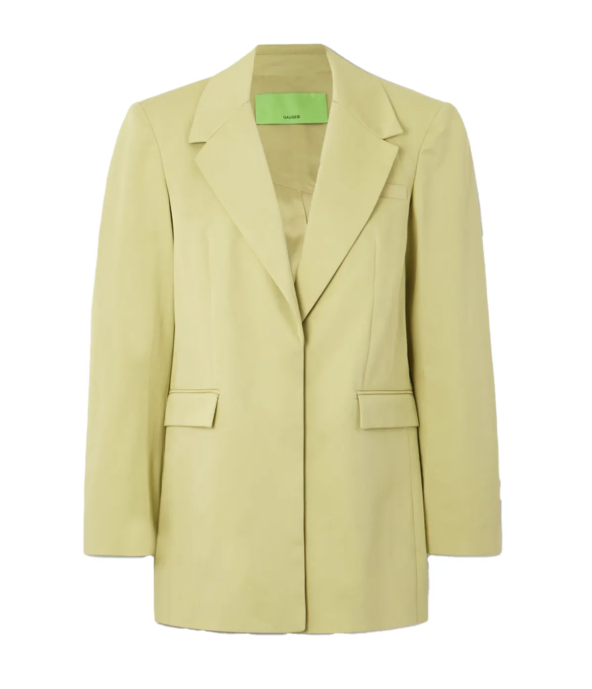Clarens Twill Blazer In Pale Olive