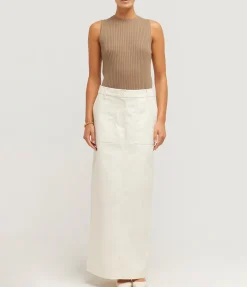 Cleo Sleeveless Top In Khaki