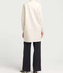 Cocoon Coat In Cream