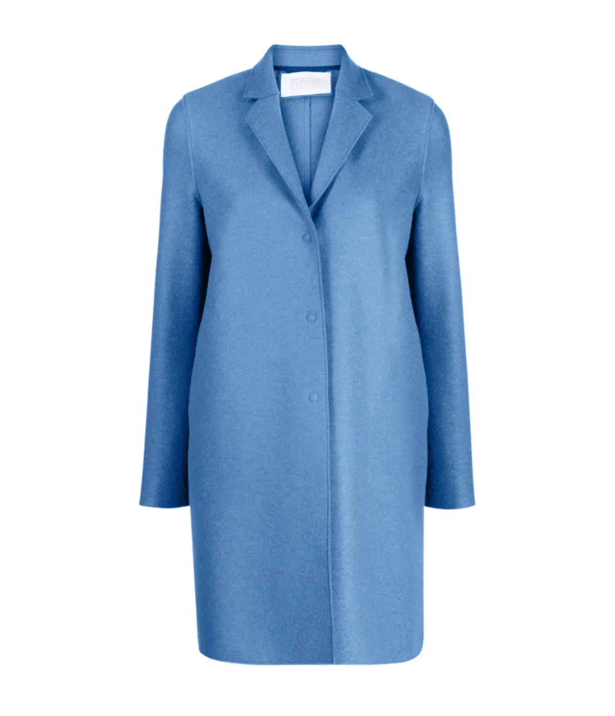 Cocoon Coat In Denim Blue