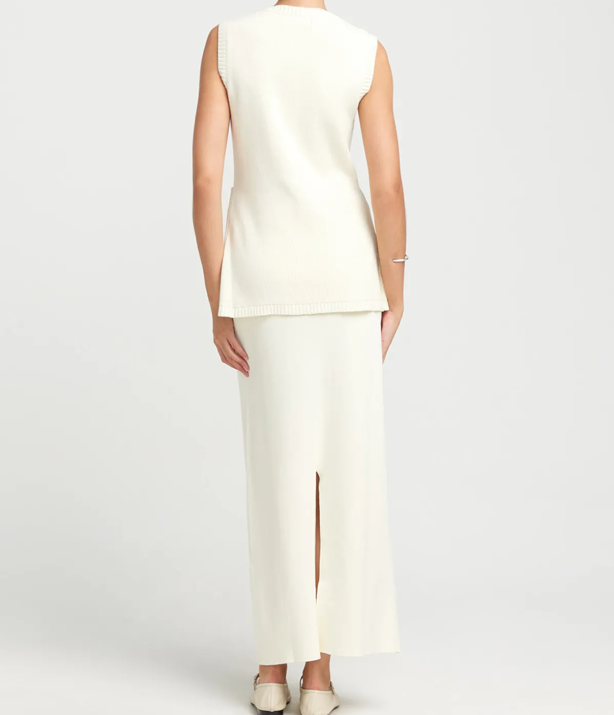 Codie Sleeveless Vest Top In Silence