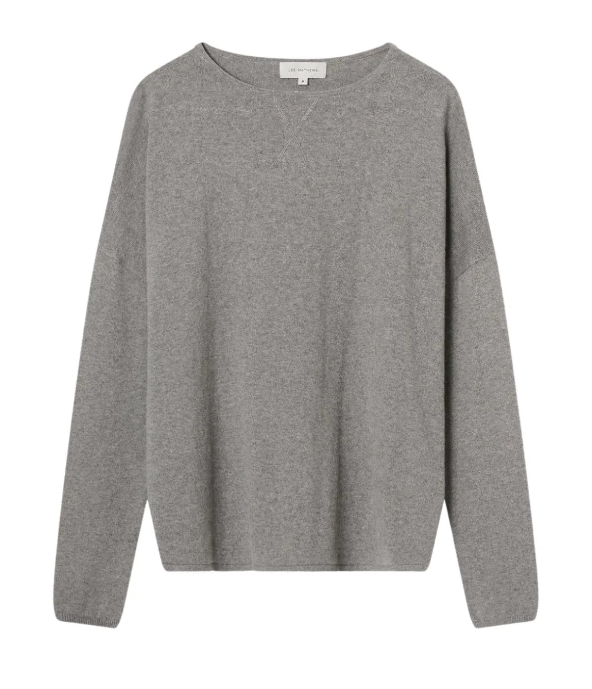 Cotton Cashmere Long Sleeve Knit In Uniform