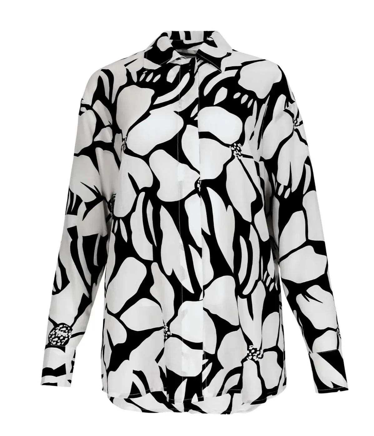 Cotton Silk Shirt In Magnolia
