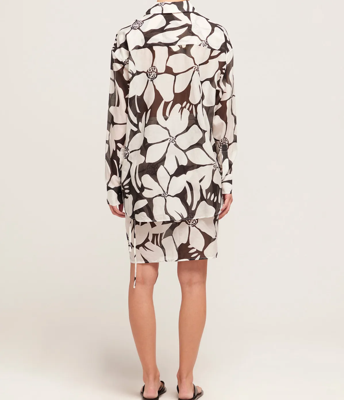 Cotton Silk Shirt In Magnolia