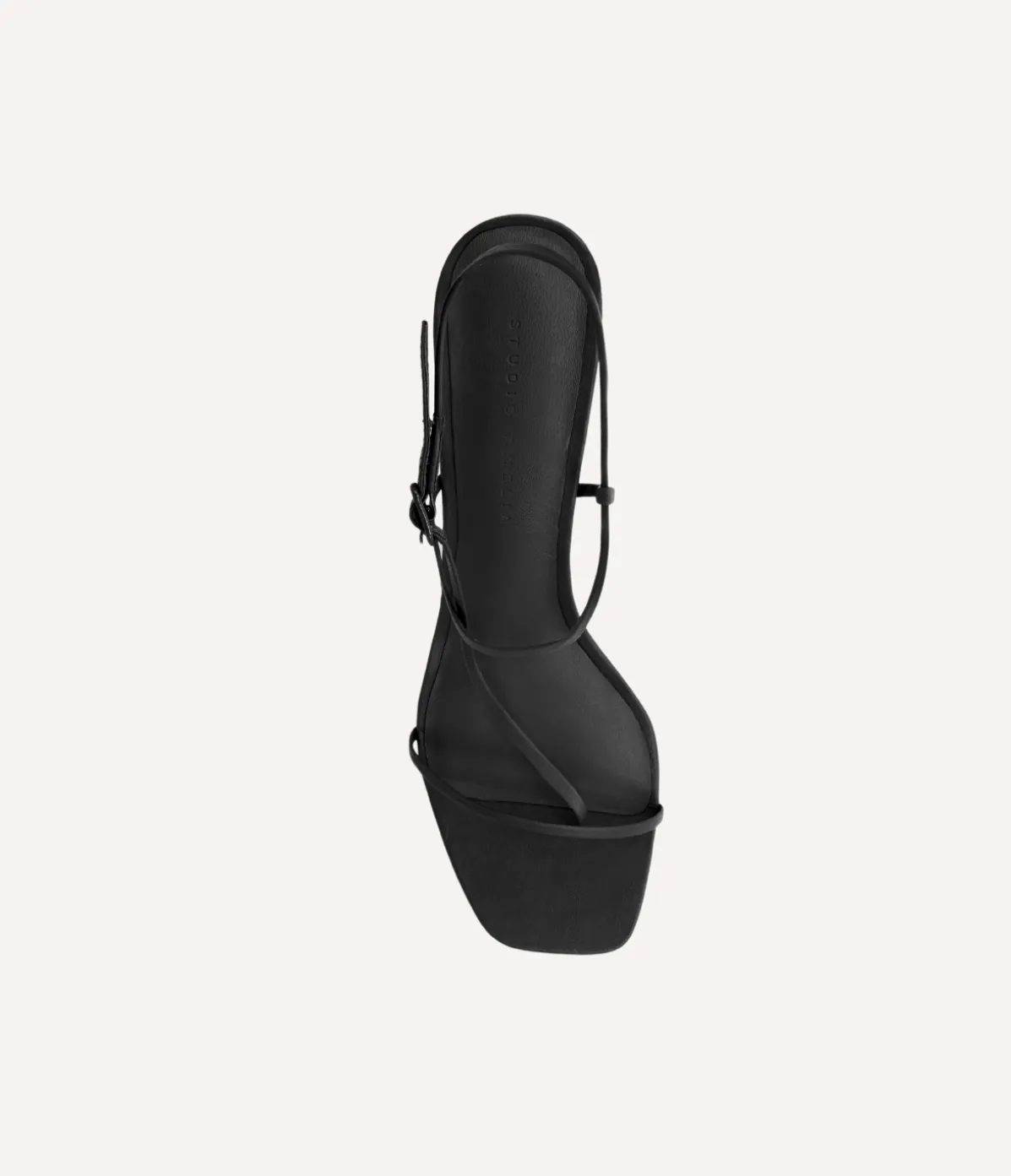 Cross Front Heel In Black