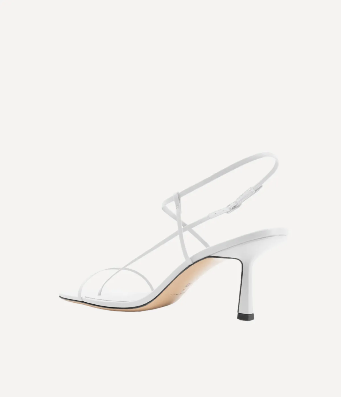 Cross Front Heel In White