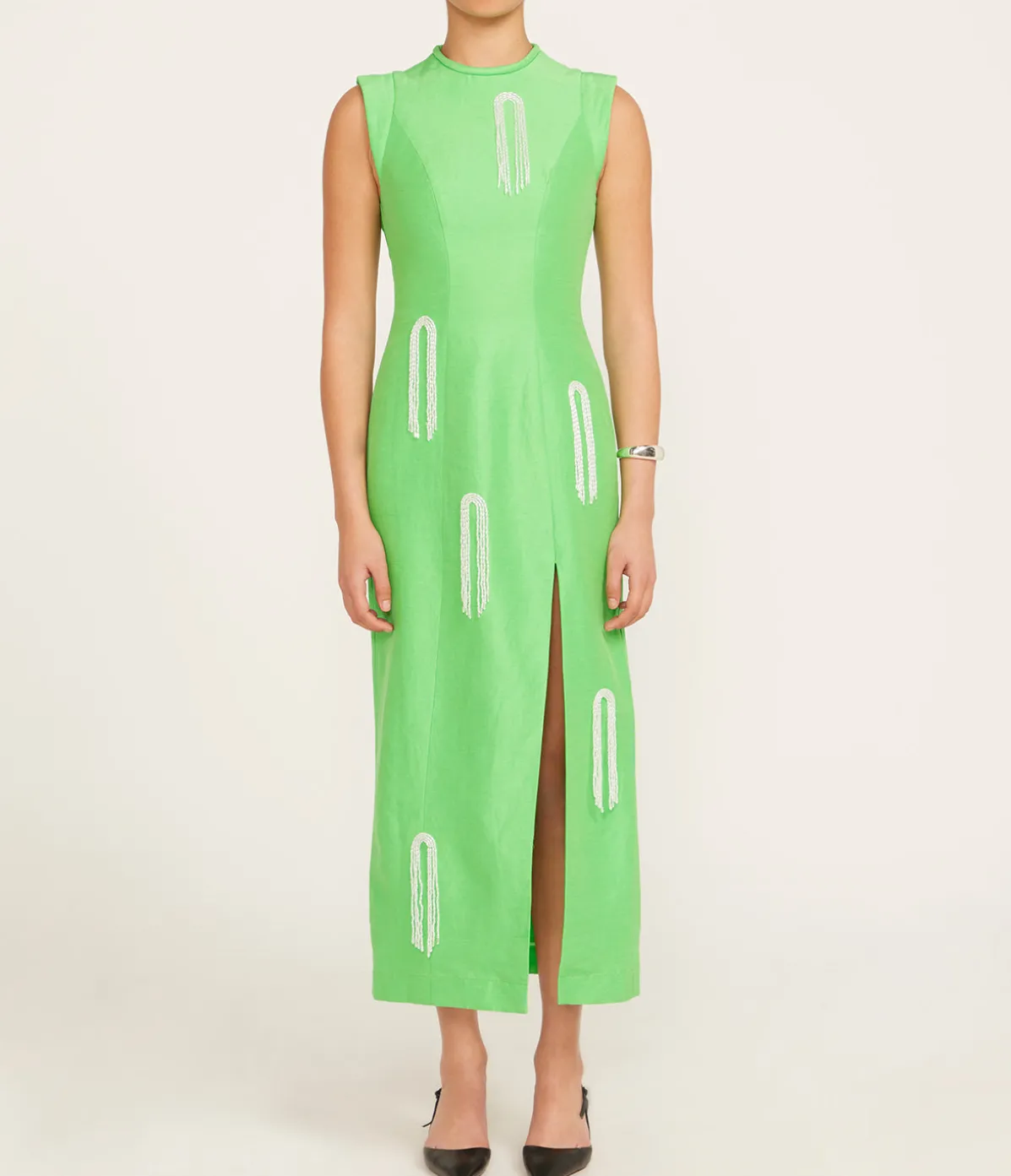 Dazzle Midi Dress In Green