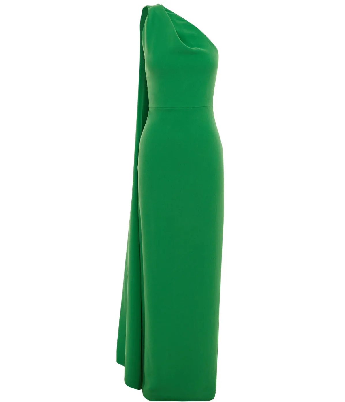 Demi Woven Crepe Dress In Bright Green