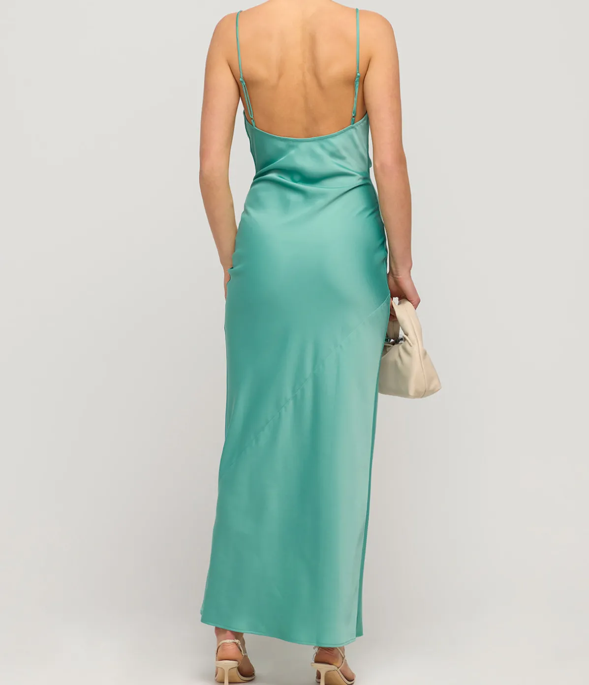 Dianne Slip Dress In Teal