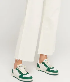 Dice Lo Sneaker In White And Green
